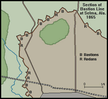 Bastion-Redan line at Selma, Alabama
