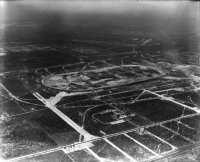 aerial view of speedway