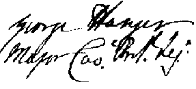 Hanger's signature