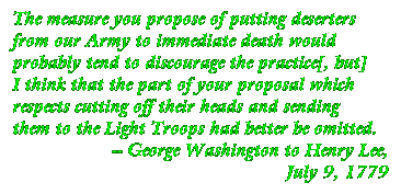 George Washington to Harry Lee