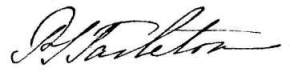 Signature of Susan Tarleton