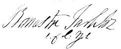 Tarleton's signature