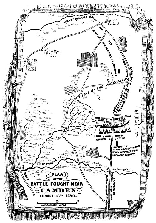 Battle of Camden map