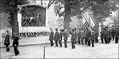 Buffalo Soldiers - Veterans of the 54th Massachusetts Infantry at the dedication of the memorial to Robert Gould Shaw and the men of the 54th, May 31, 1897