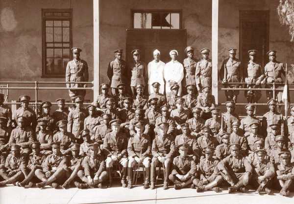 Buffalo Soldiers - These are men of "A" Company 10th Cavalry at their barracks at Fort Huachuca, Arizona.
