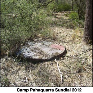 Camp Pahaquarra Sundial 2012