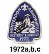 hunterdon district 1972 Klonkike patch