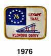 Lenape Trail 1976 Klondike Patch
