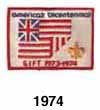 1974 bicentennial patch