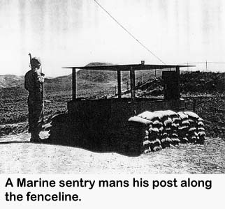 Marine guarding his post