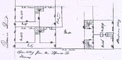 Fire insurance survey of four dwellings, 251-53 S. Quince Street and 234-36 Prosperous  Alley 