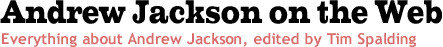 Andrew Jackson on the Web