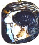A Hellenistic Greek onyx cameo of the third century BC of Alexander and Olympias