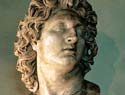 A bust of Alexander the Great in the Capitoline Museum Rome