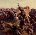 The Last Great Battle by Tom Lovell seen in iNational Geographici