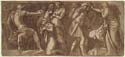 Alexander and the Family of Darius and Scene with Prisoners by Polidoro da Caravaggio th century