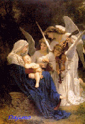 angels entertain the Madona and Child  someone has made the image imovei