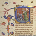 Breviary of Martin of Aragon Tobias catching the fish c