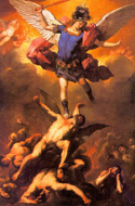 Luca Giordano The Archangel Michael Flinging the Rebel Angels into the Abyss c brisomewhat over saturatedi