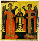 The Synaxis of the Archangels  c from iTeasures of Mount AthosibrMichael on left Gabriel on right