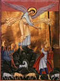 Annunciation to the Shepherds from the Pericope Book of Henry II -
