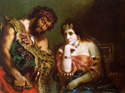 Cleopatra and the Peasant by Delacroix 