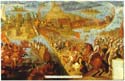 Spanish Painting of the Battle for Tenochtitlan  c 