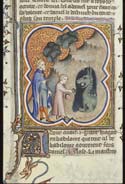Daniel gives food to the dragon with King Cyrus looking on Paris 