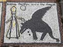 Bishop Jocelyn Slew the Dragon from the Worminster Dragon Mosaic