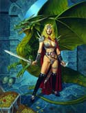 Dragora's Dungeon by Clyde Caldwell