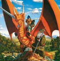 Lord Guntha and Fisban by Larry Elmore