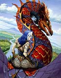 Red Dragon Rider by Staney Morrison