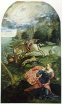 Tintoretto Saint George and the Dragon c 