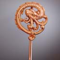 antique k dragon stick pin with brilliant for sale from Adin