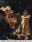 Ingres Angelica saved by Ruggiero from Aristo and that's a hippogriff dated -