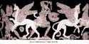 Griffins battling Arimaspians Greek c