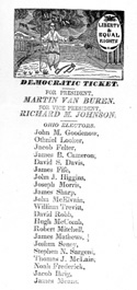  Ticket with Van Buren The Little Magician