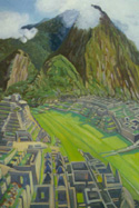 Machu Pichu painting by Vicki Crowley 
