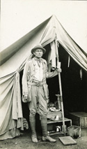 Peabody Museum Hiram Bingham III in camp at Machu Picchu  expedition