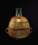 Peabody Museum Inca style chicha corn beer ceramic storage vessel or arybalo