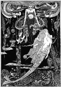 Harry Clarke c  illustrating Andersen's The Little Mermaid