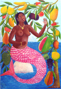 Sirene avec Arbre de Fruits by Fernand Pierre