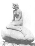 clay first draft of Eriksen's Little Mermaid