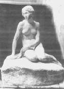 plaster model of Eriksen's Little Mermaid