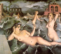 Nymphs Bathing by Paul Delvaux 