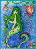 The Emerald Mermaid's Flower Shower by Saera Lin Hawkins