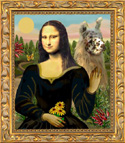 Mona Lisa with llama 