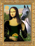 Mona Lisa with horse 