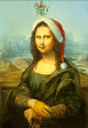 Christmas Mona Lisa