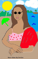 Beach Mona by Carolie